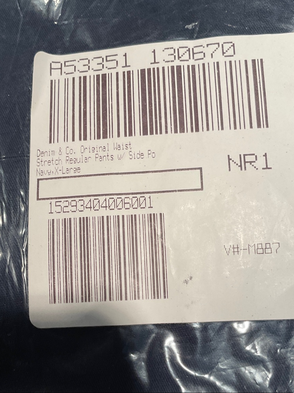 Denim & Co. A53351 Navy - Brand New - Never Opened